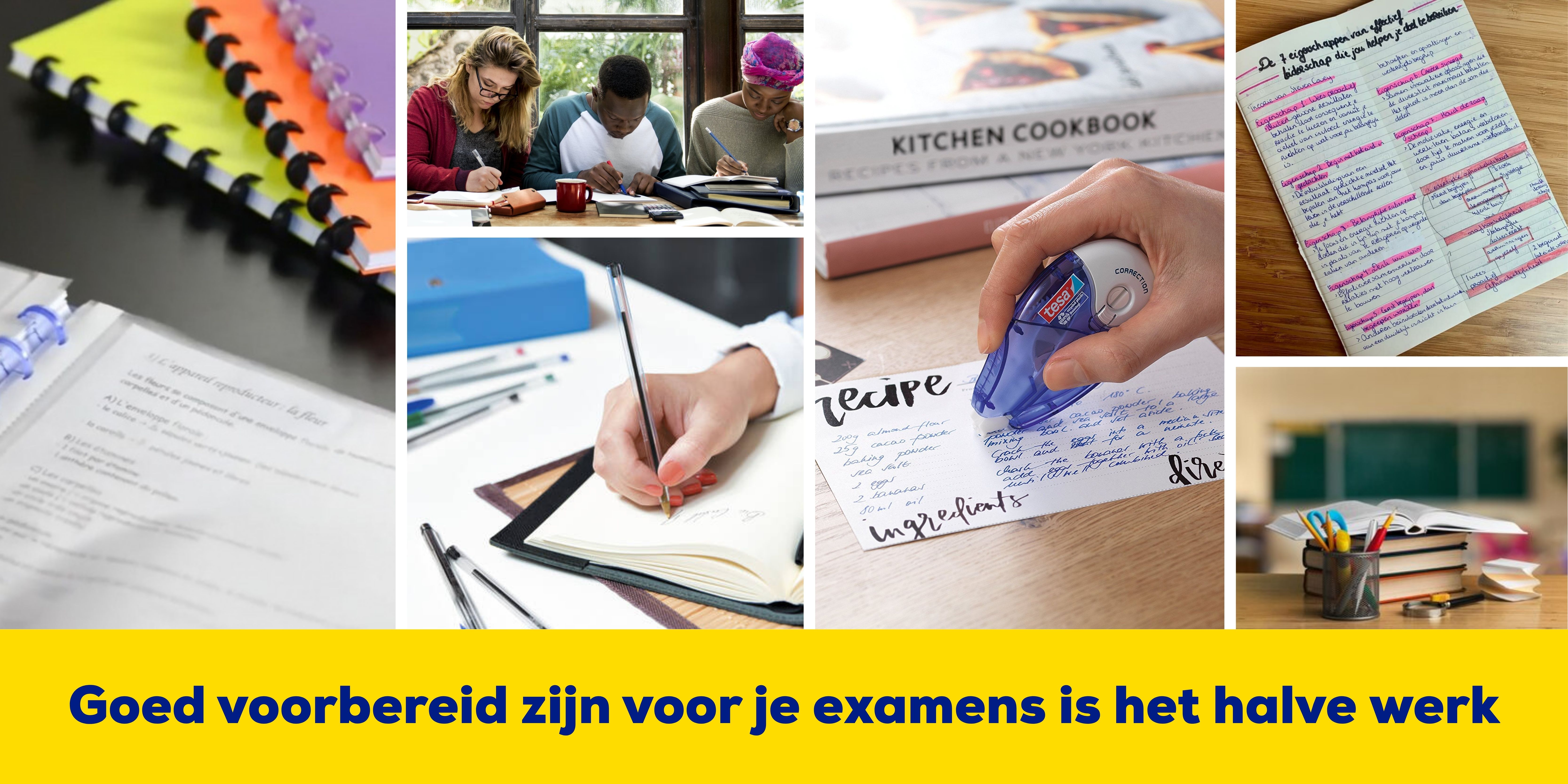Goed voorbereid zijn voor je examens is het halve werk
